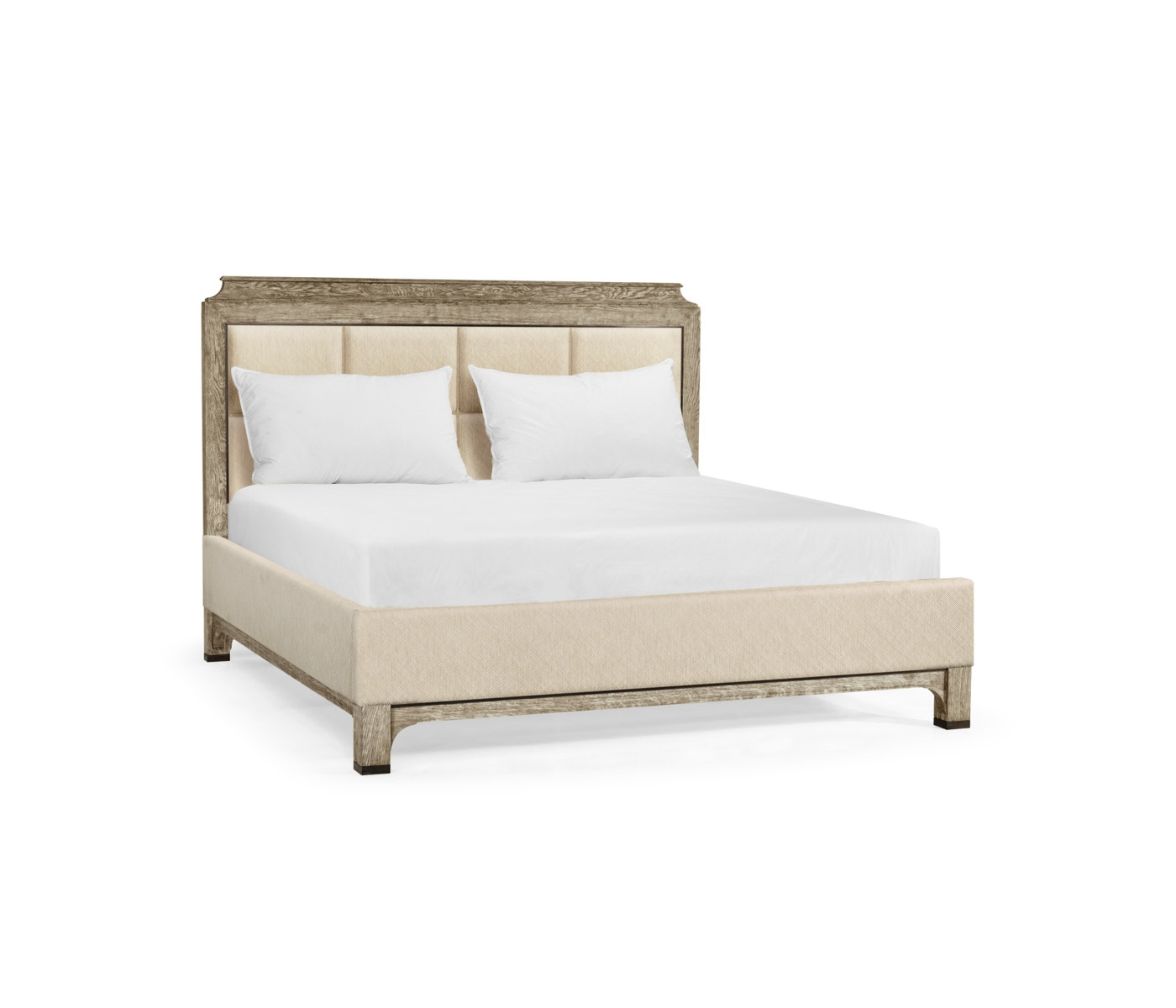 Grey Oak US Queen Bed