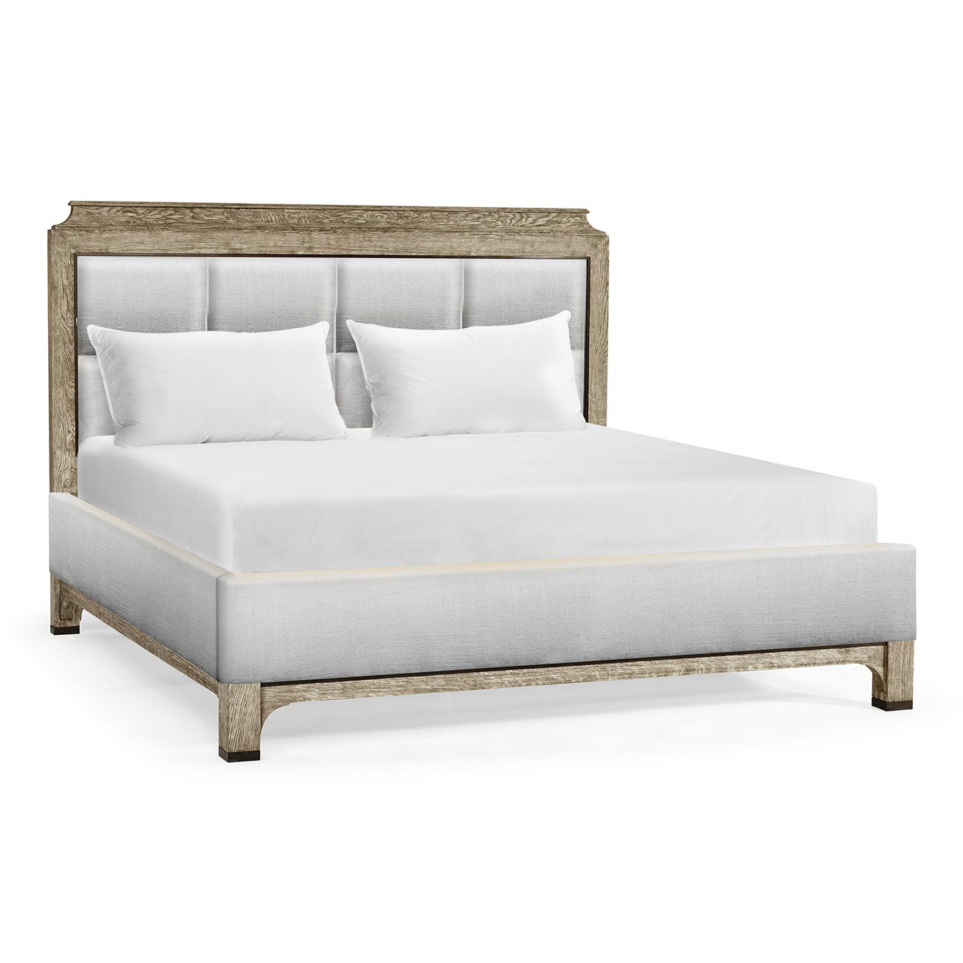 Grey Oak US Queen Bed