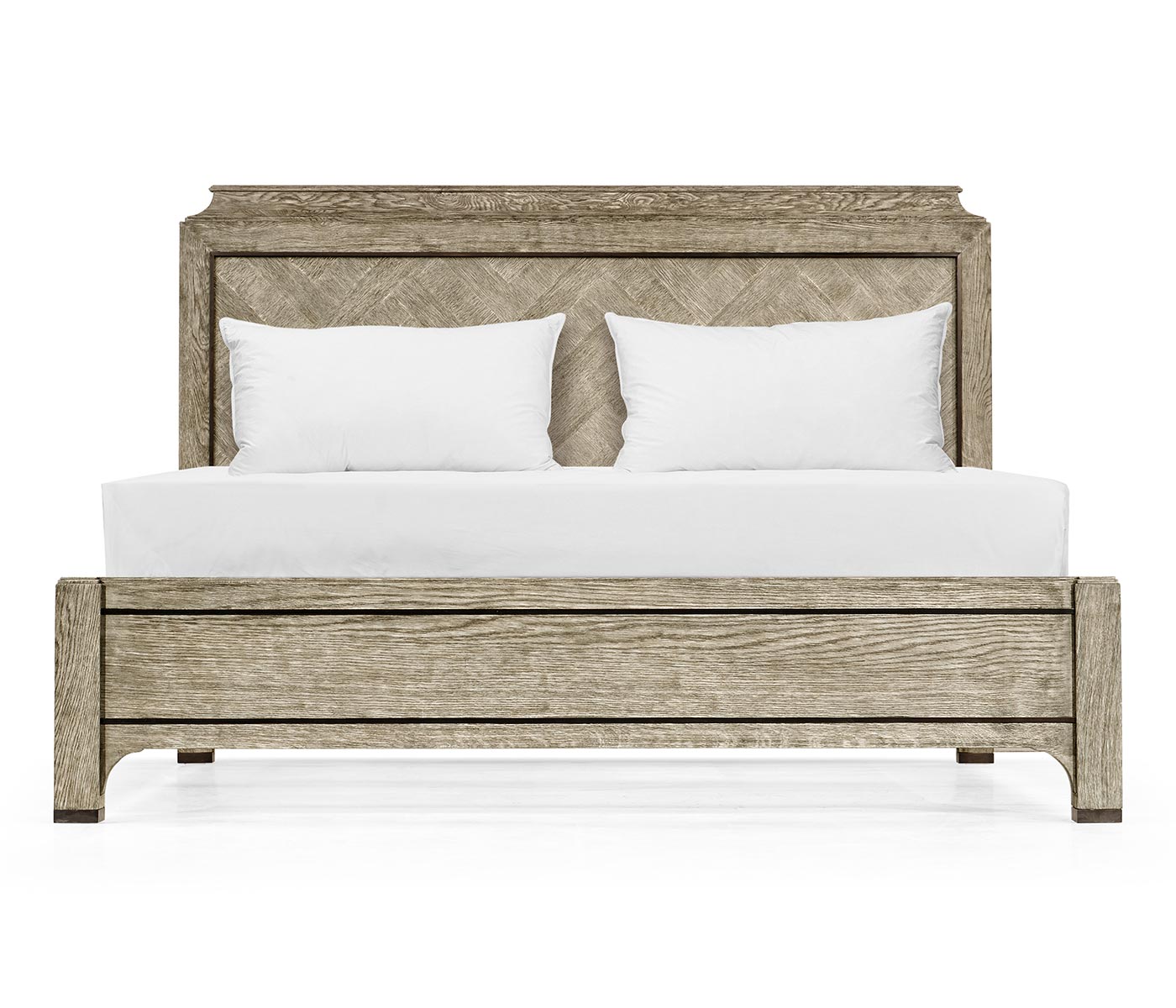 Grey Oak US Queen Bed