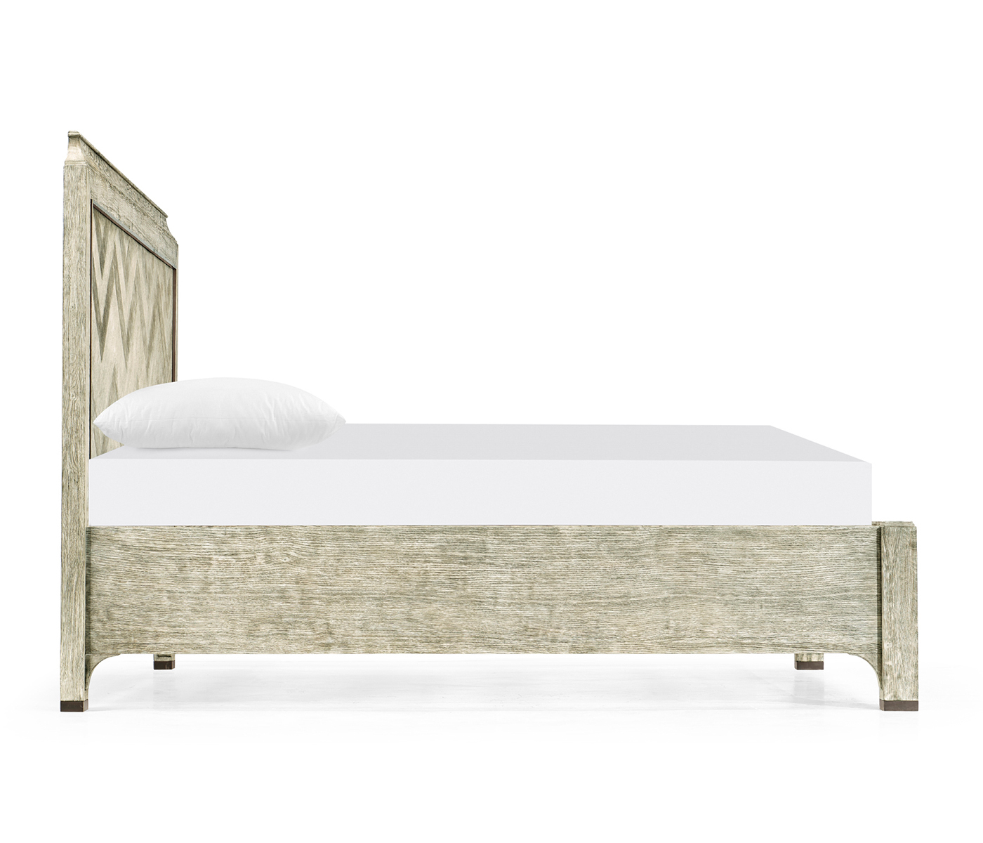 Grey Oak US Queen Bed