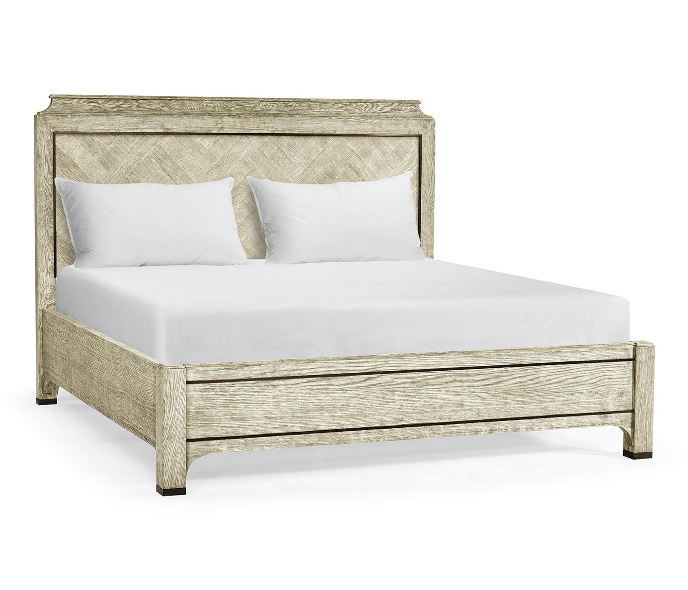 Grey Oak US Queen Bed