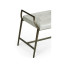 Modern Curved Bronzed Bench