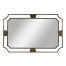 Rectangular Curved Bronzed Wall Hanging Mirror