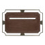 Rectangular Curved Bronzed Wall Hanging Mirror