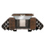 Campaign Style Dark Santos Rosewood Dressing Table