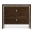 Black Eucalyptus Nightstand with Drawers