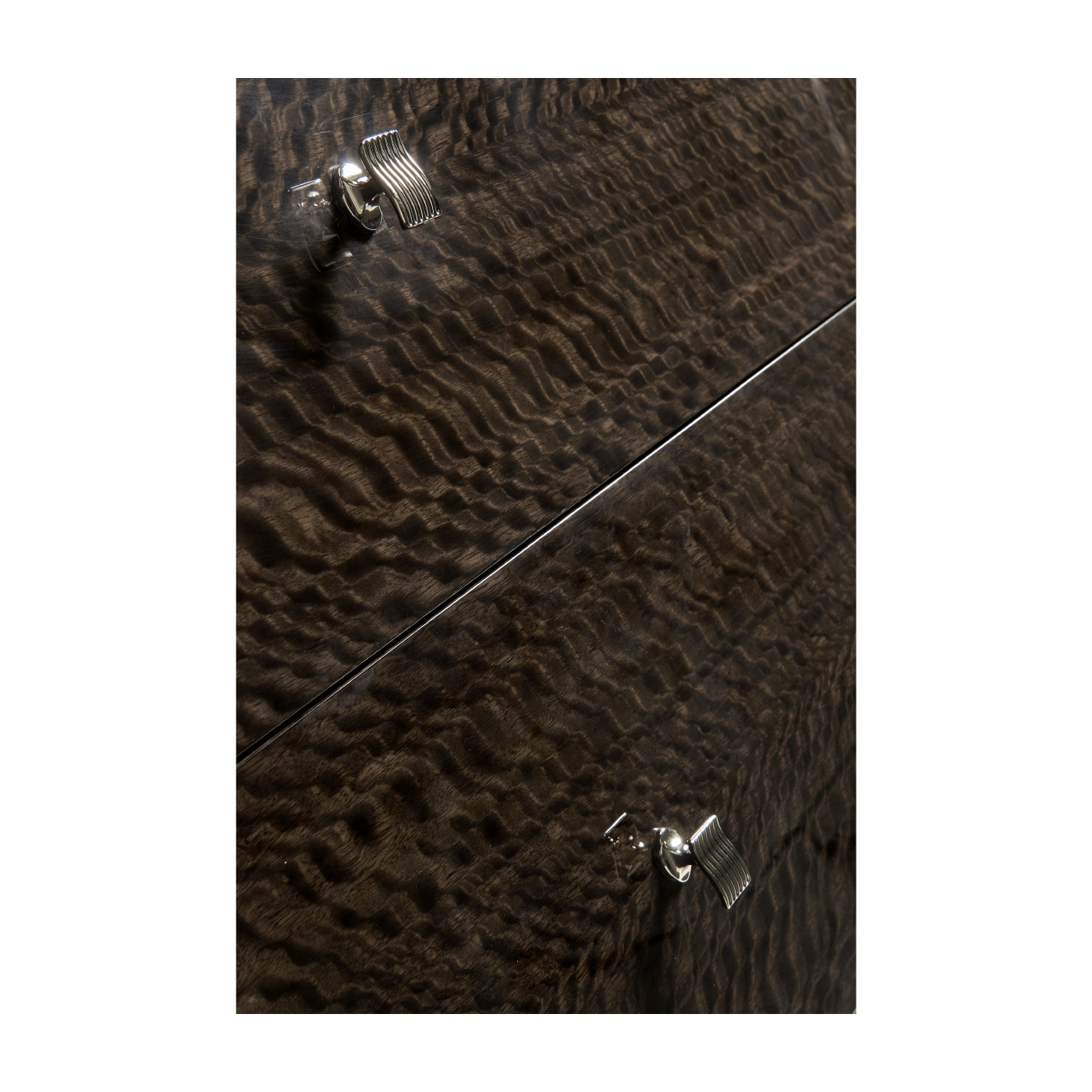 Black Eucalyptus Nightstand with Drawers