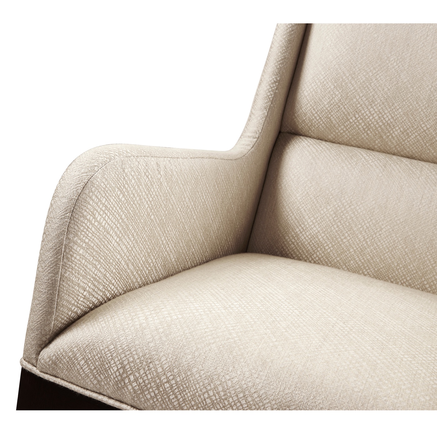 Geometric Channel Back Arm Chair