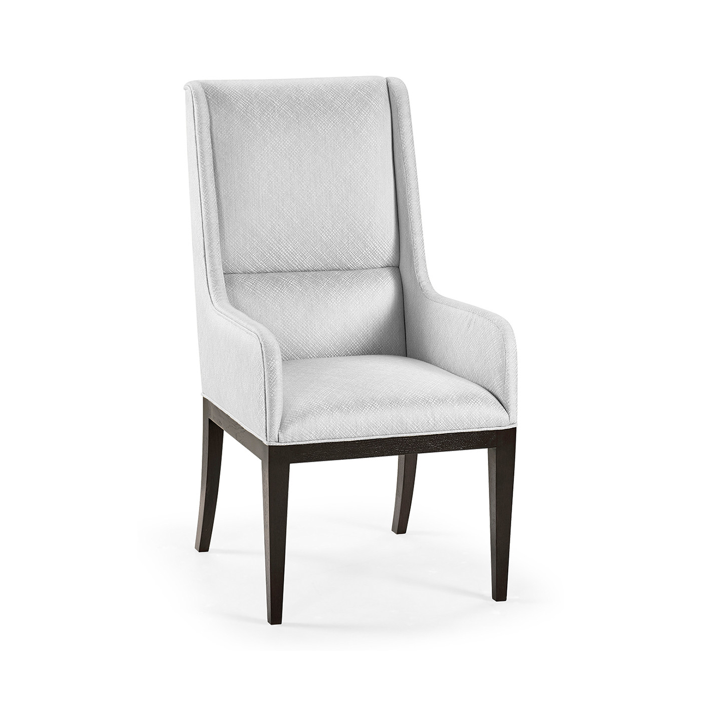 Geometric Channel Back Arm Chair