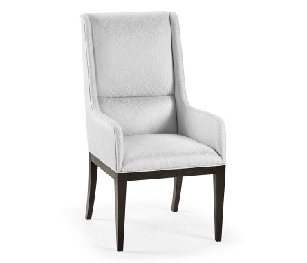 Geometric Channel Back Arm Chair