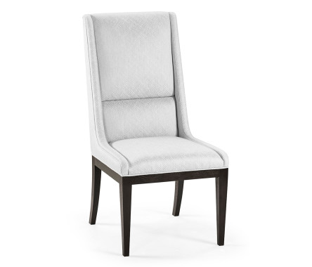 Geometric Channel Back Side Chair