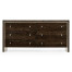 Black Eucalyptus Dresser with Six Drawers