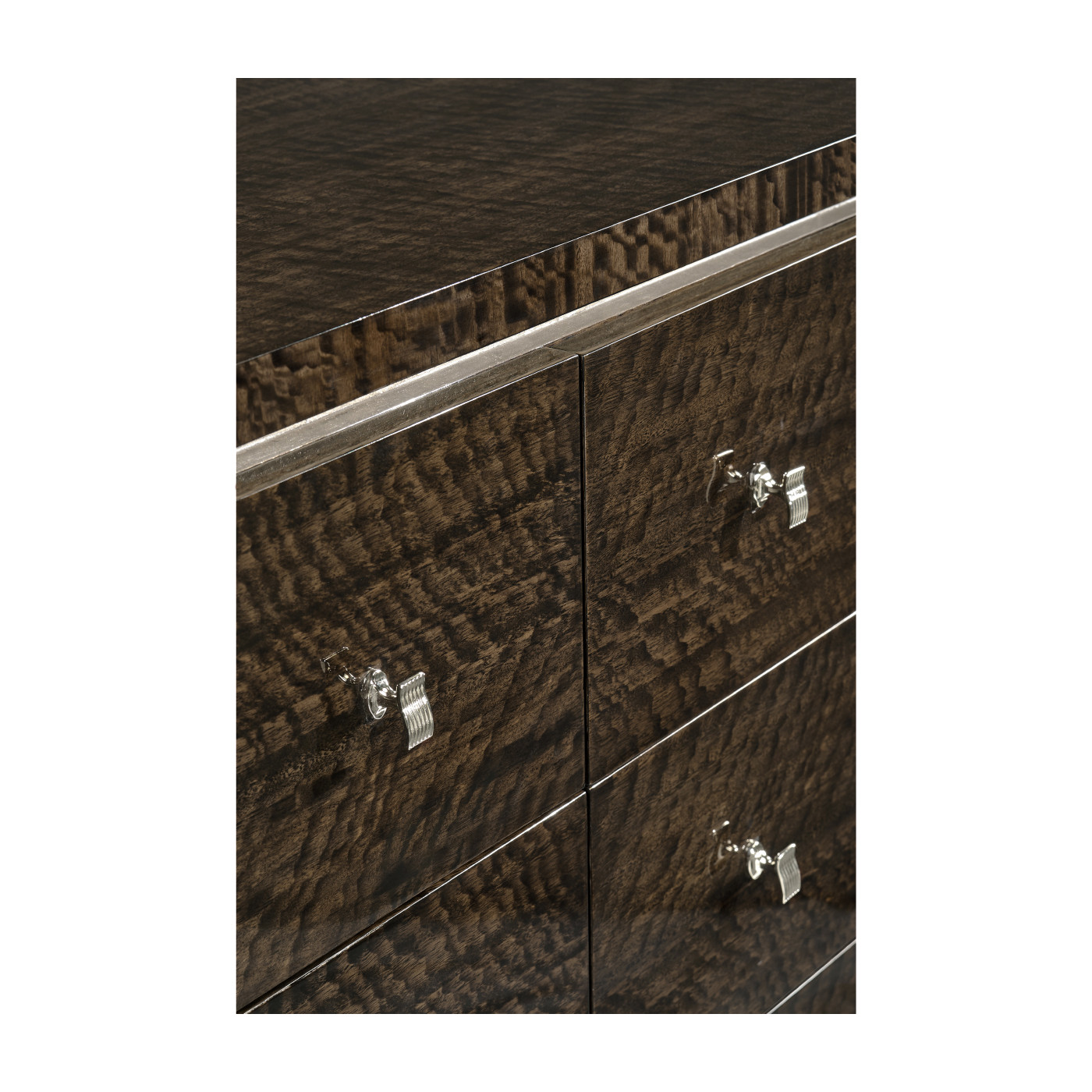 Black Eucalyptus Dresser with Six Drawers