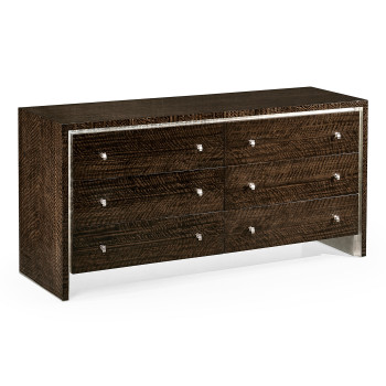 Black Eucalyptus Dresser with Six Drawers