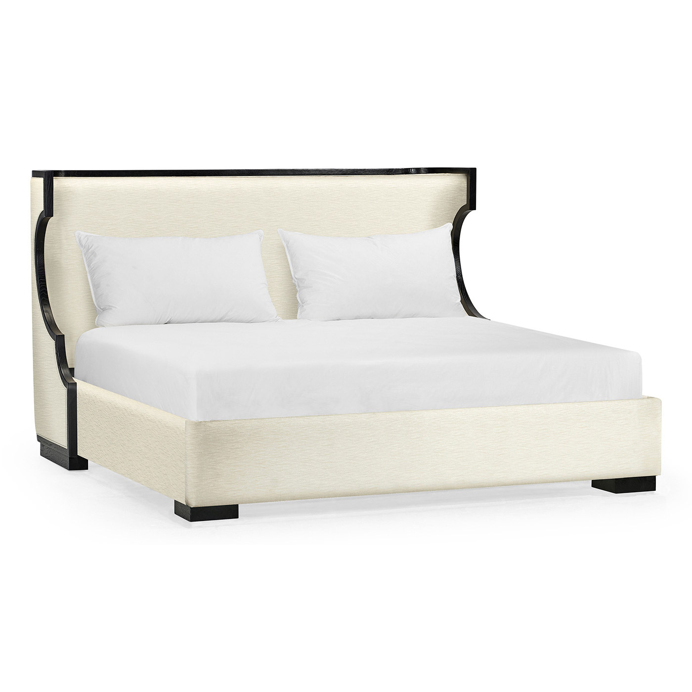 Fusion Rounded Oak UK Queen Bed