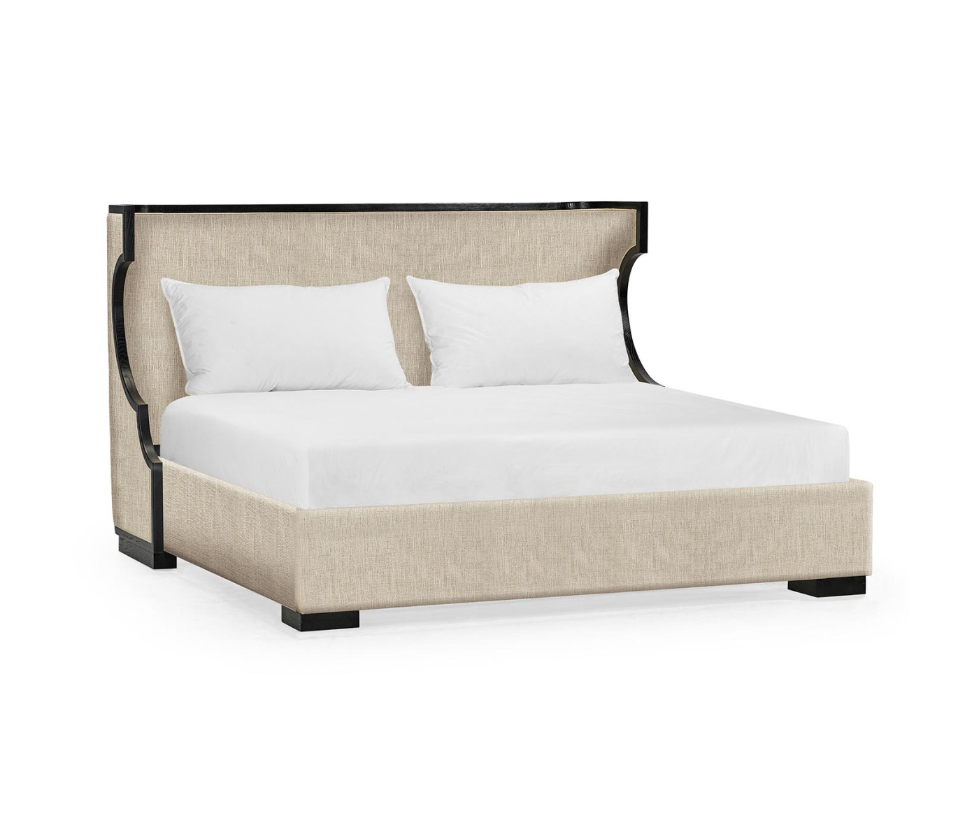 Fusion Rounded Oak UK Queen Bed