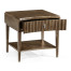 Gatsby Reeded End Table with Shelf