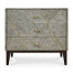 Geometric Transitional Bedside Chest
