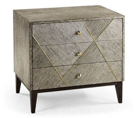 Geometric Transitional Bedside Chest