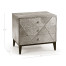 Geometric Transitional Bedside Chest