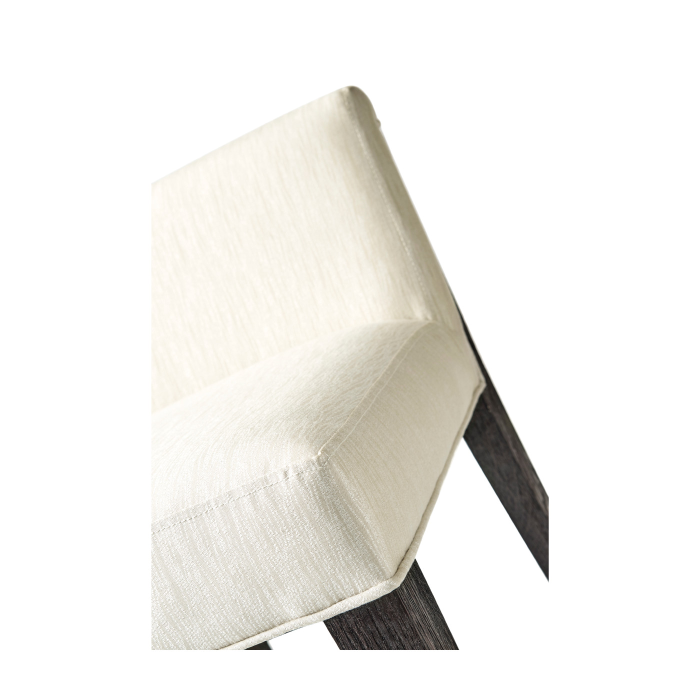 Geometric Dark Mocha Oak Vanity Chair