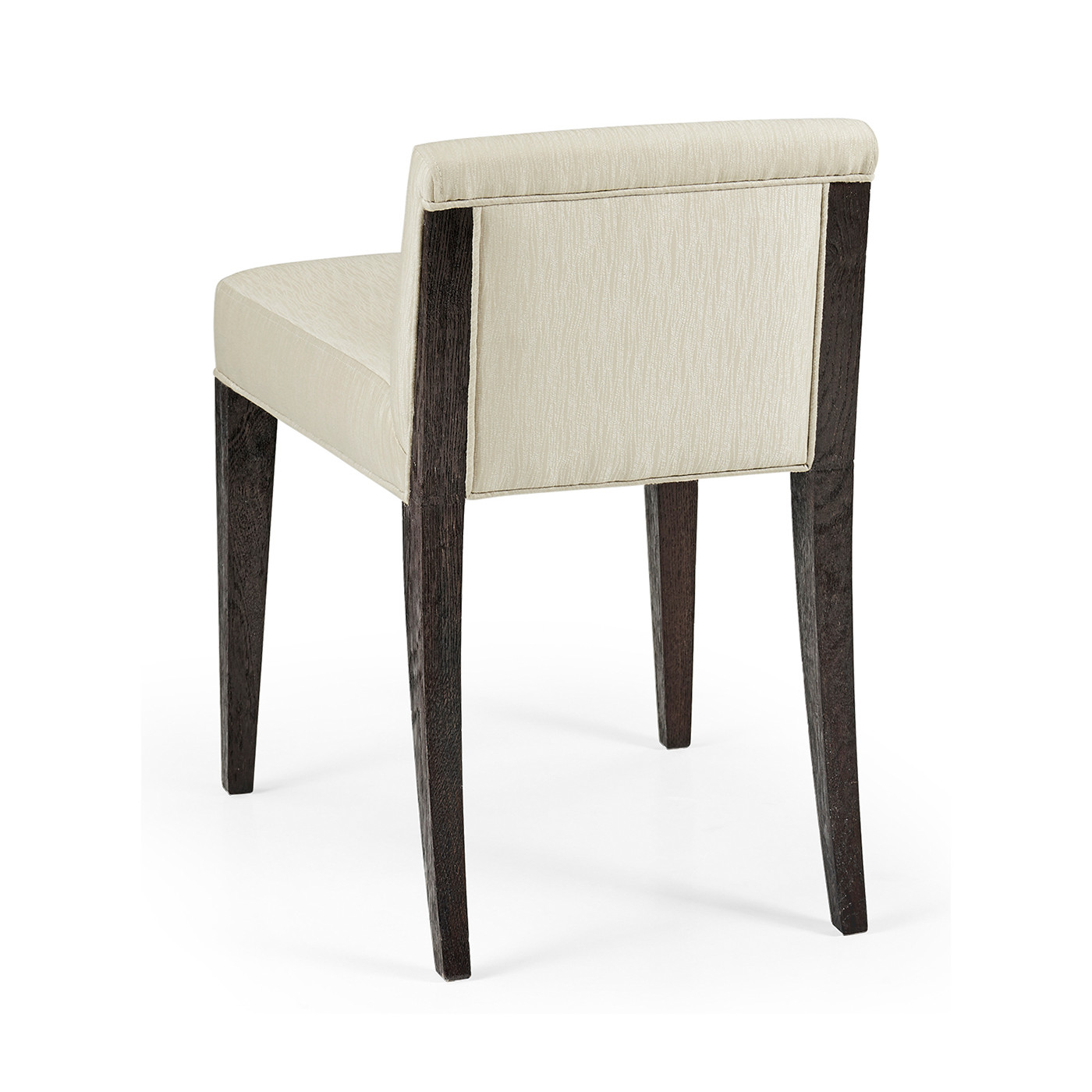 Geometric Dark Mocha Oak Vanity Chair