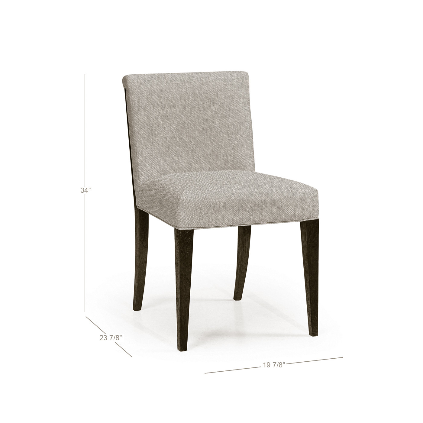 Geometric Transitional Upholstered Dining Side Chair