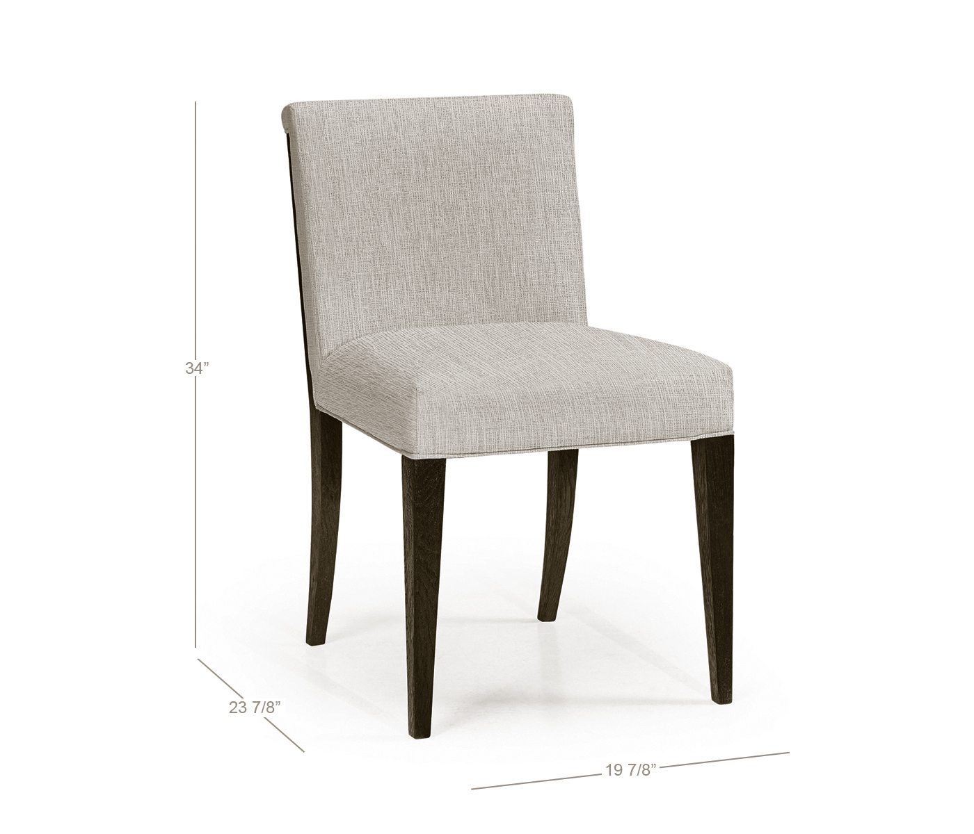 Geometric Transitional Upholstered Dining Side Chair