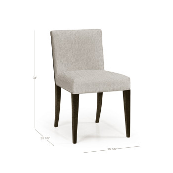 Geometric Transitional Upholstered Dining Side Chair