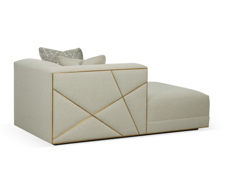 Geometric LFT Arm Chaise Lounge