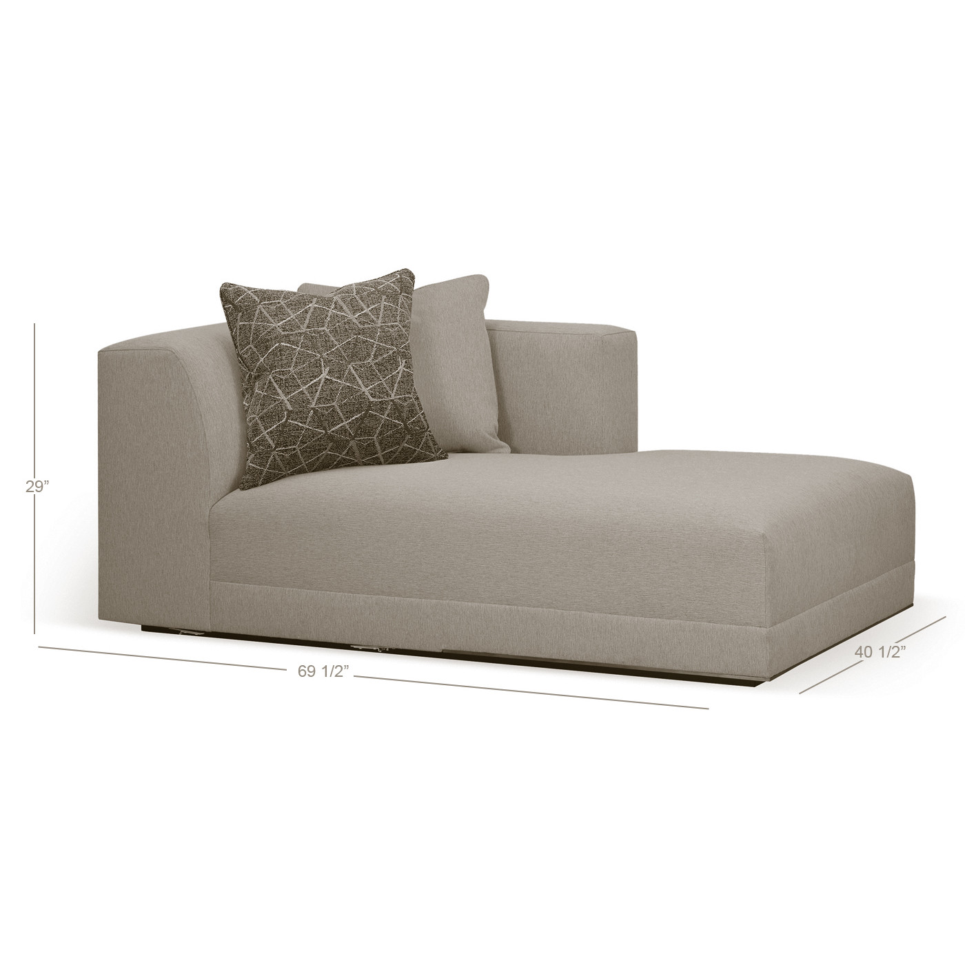 Geometric RT Arm Chaise Lounge