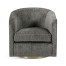Geometric Dark Mocha Oak Swivel Chair