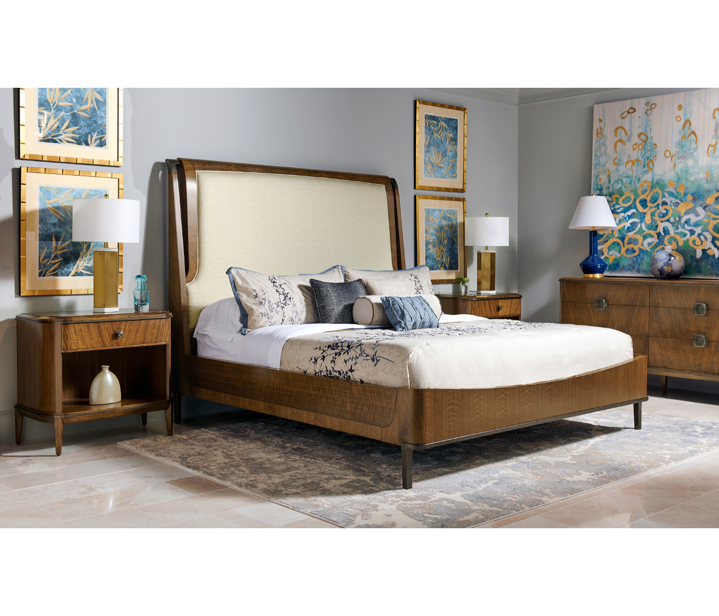 Toulouse Upholstered US Queen Bed