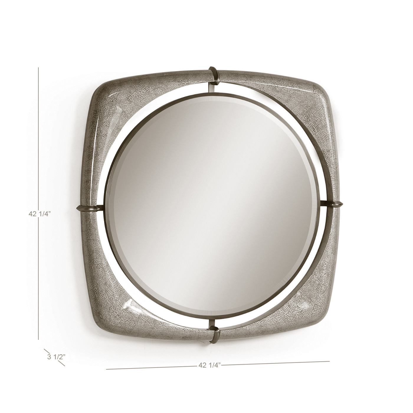 Toulouse Eggshell Mirror 42