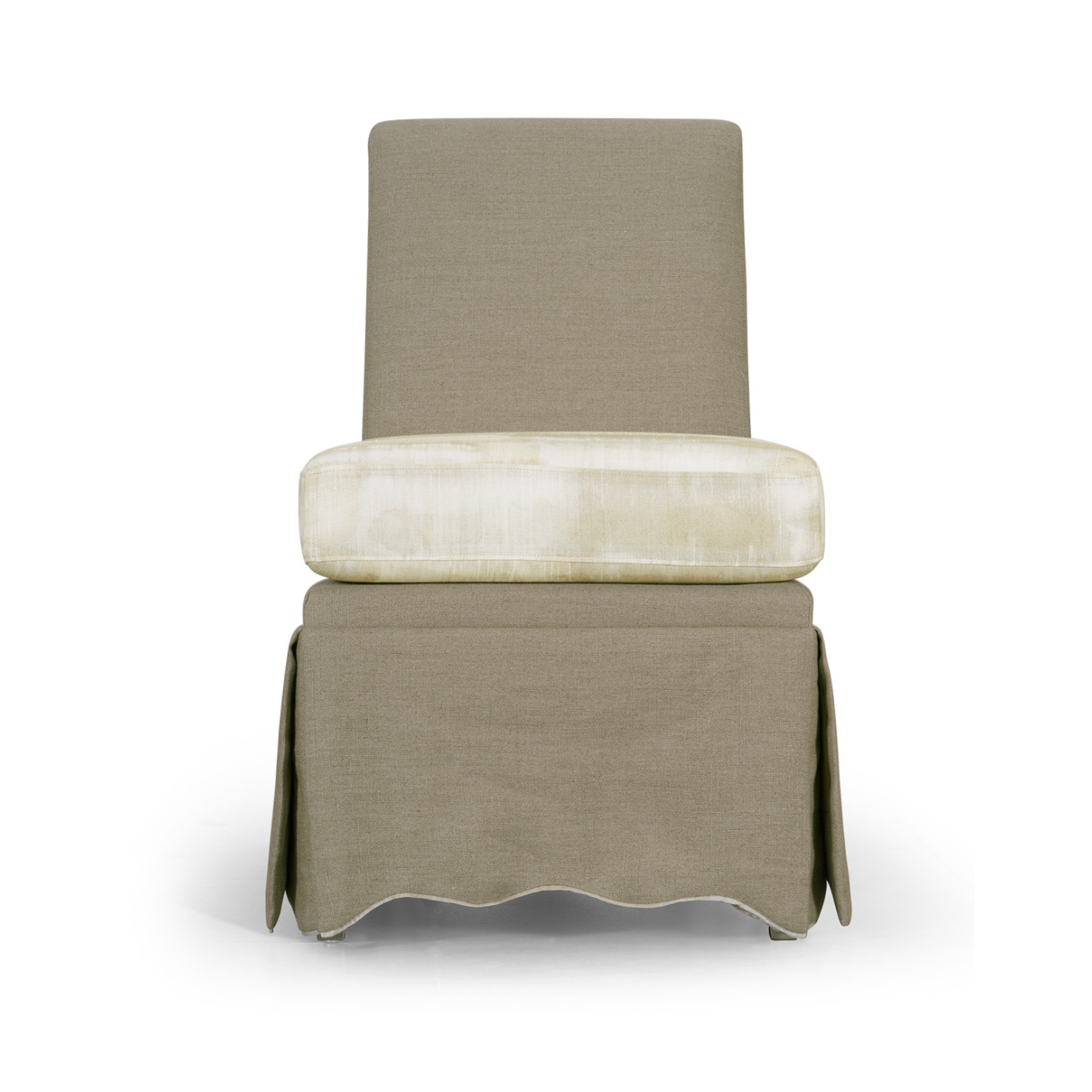 Linen Skirted Parsons Chair