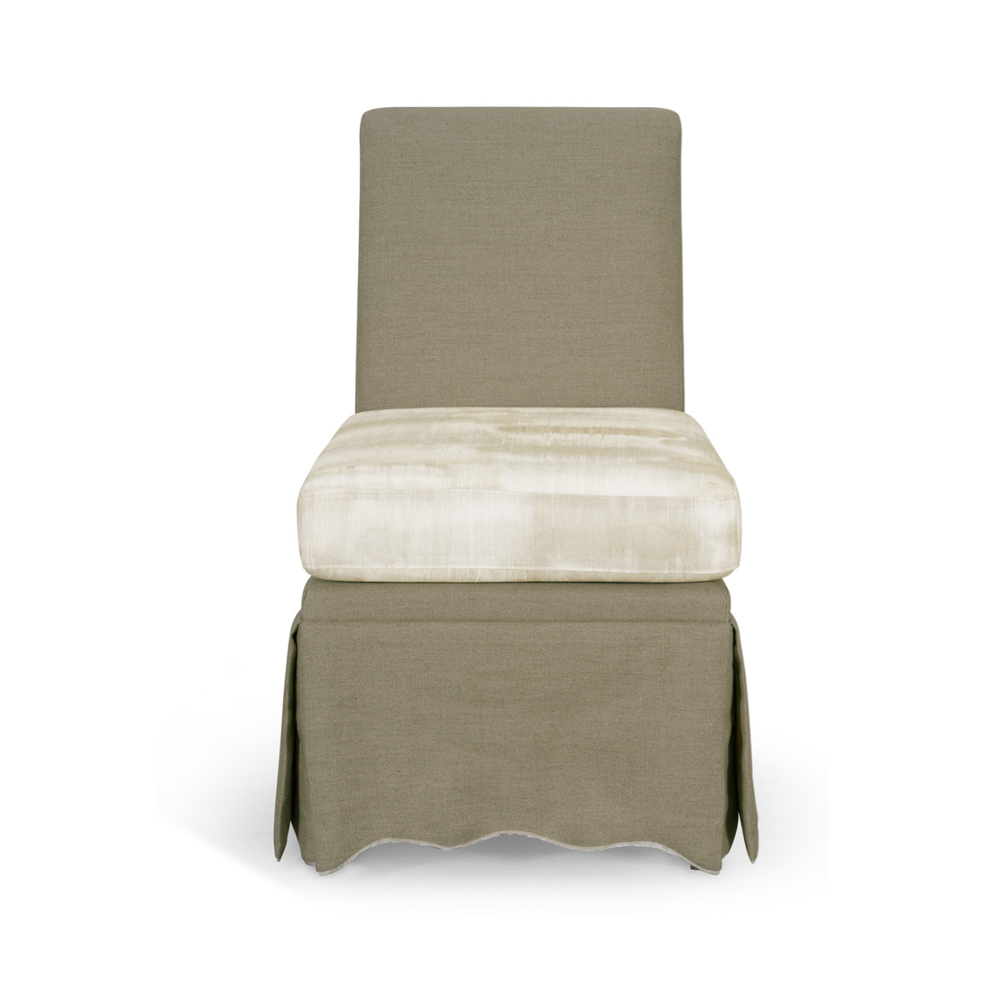 Linen Skirted Parsons Chair