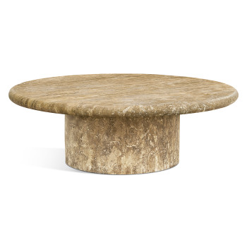 Billow Travertine Cocktail Table