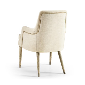Shoal Linen & Grasscloth Host Chair