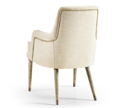 Shoal Linen & Grasscloth Host Chair