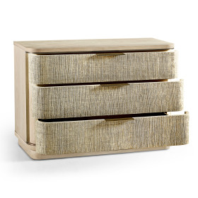 Seiche Large Grasscloth Nightstand
