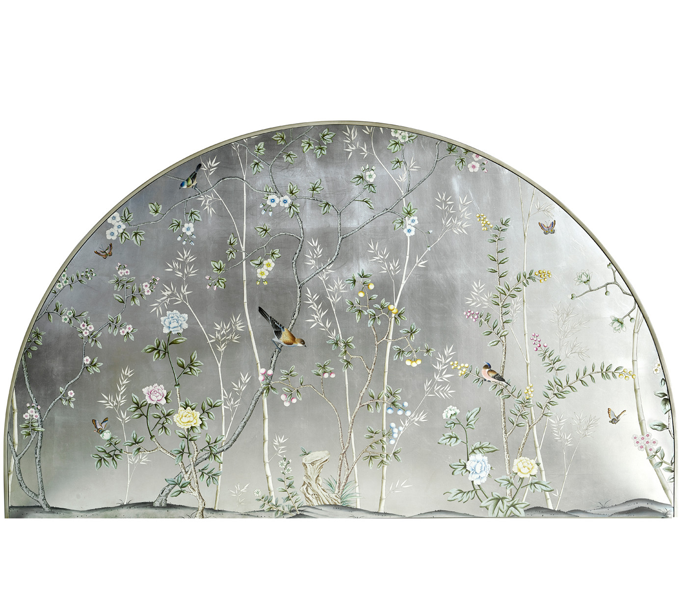 Shimmering Moon Half Round Panel Bed