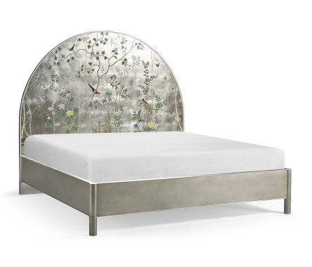 Shimmering Moon Half Round Panel Bed