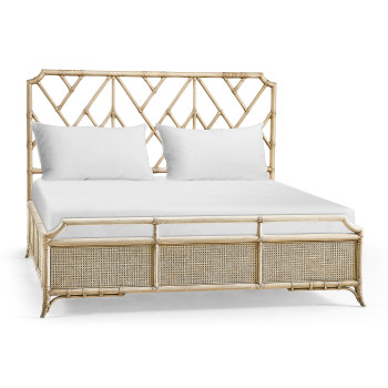 Tropical Tracery Chippendale Bamboo Bed