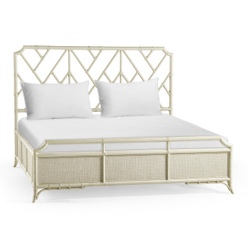 Tropical Tracery Chippendale Bamboo Bed