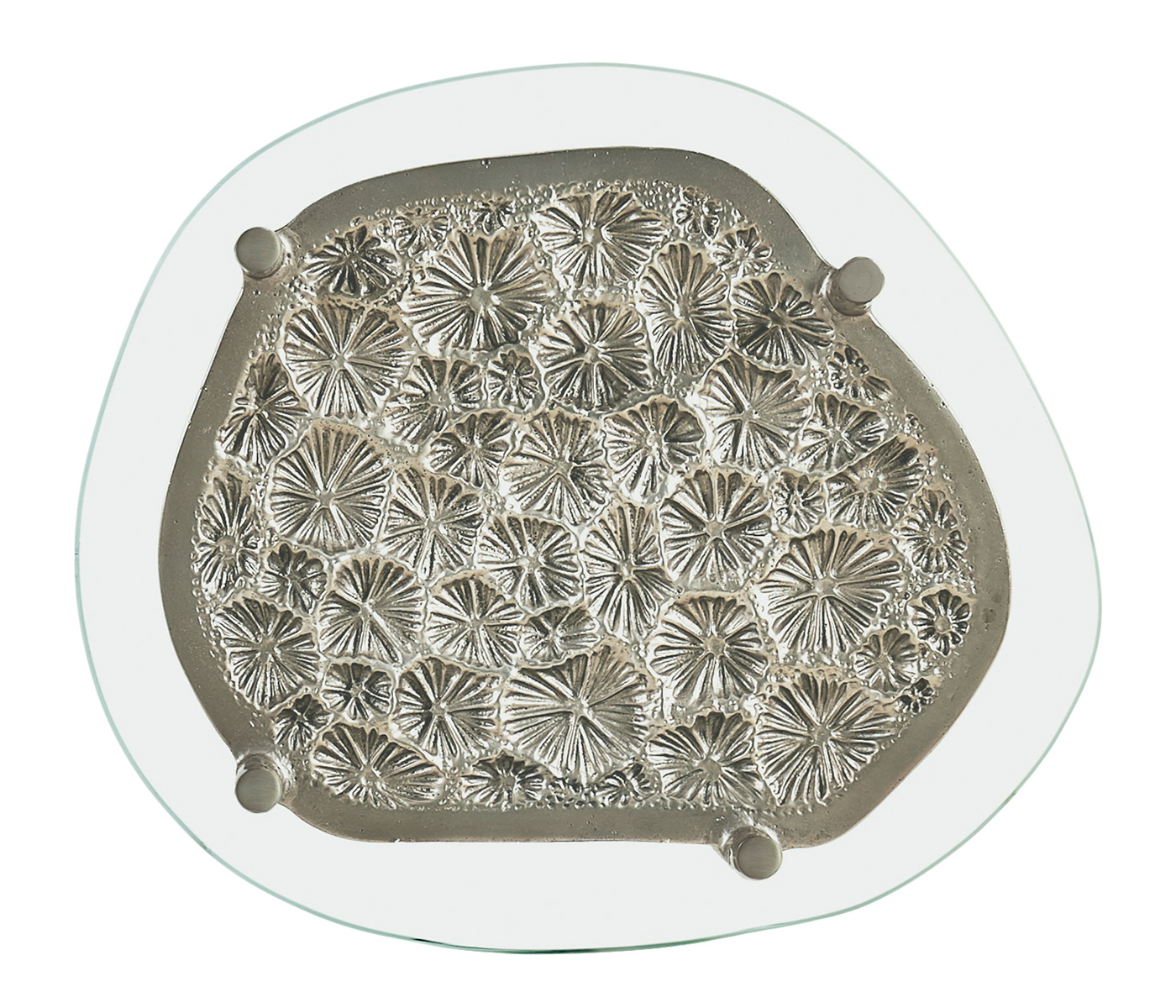 Estuary Cast Coral Spot Table