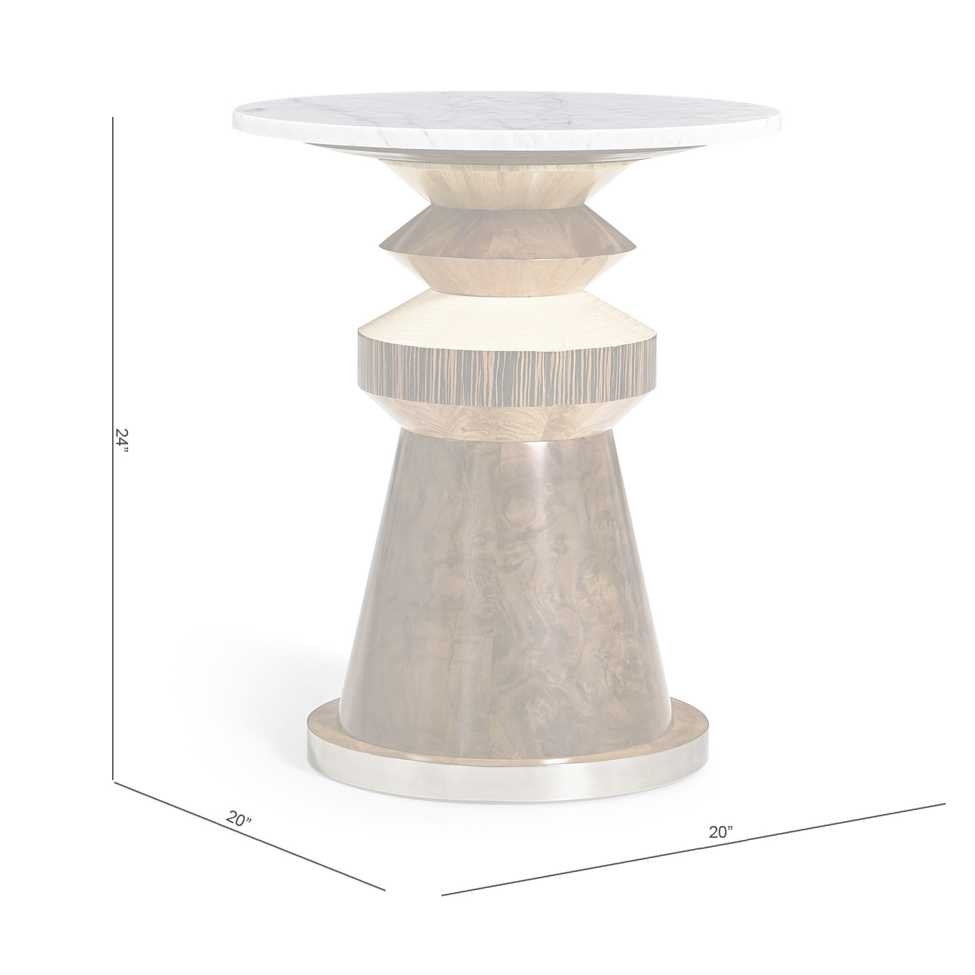 Rook Round Accent Table