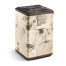 Truett Low Pedestal Table Black and White