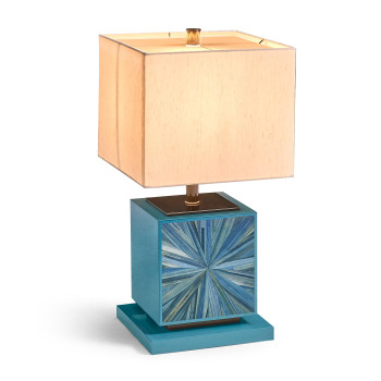 Sapphire Cube Table Lamp