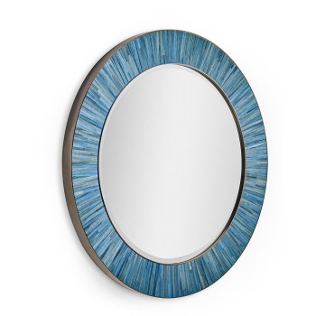 Sapphire Round Wall Mirror
