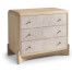 Keel Raffia Three Drawer Nightstand